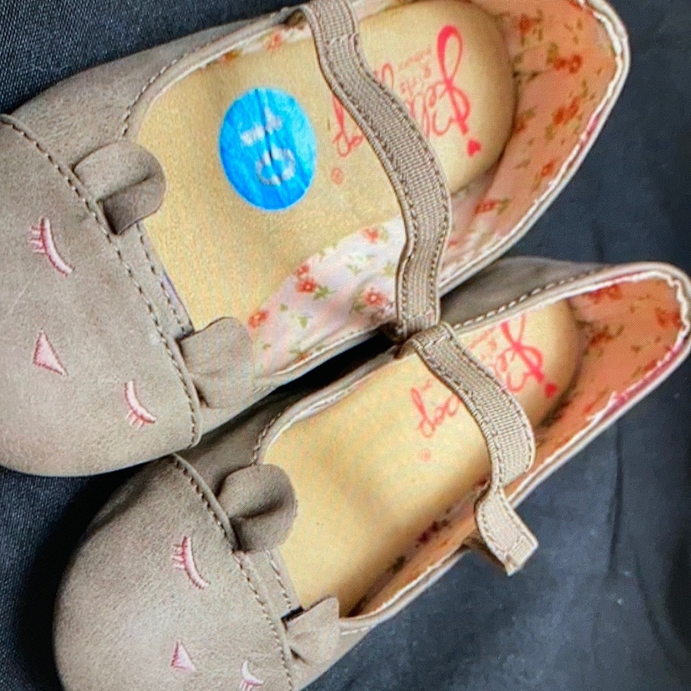 Girls Mary Jane animal slip shoes